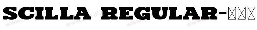 Scilla Regular字体转换